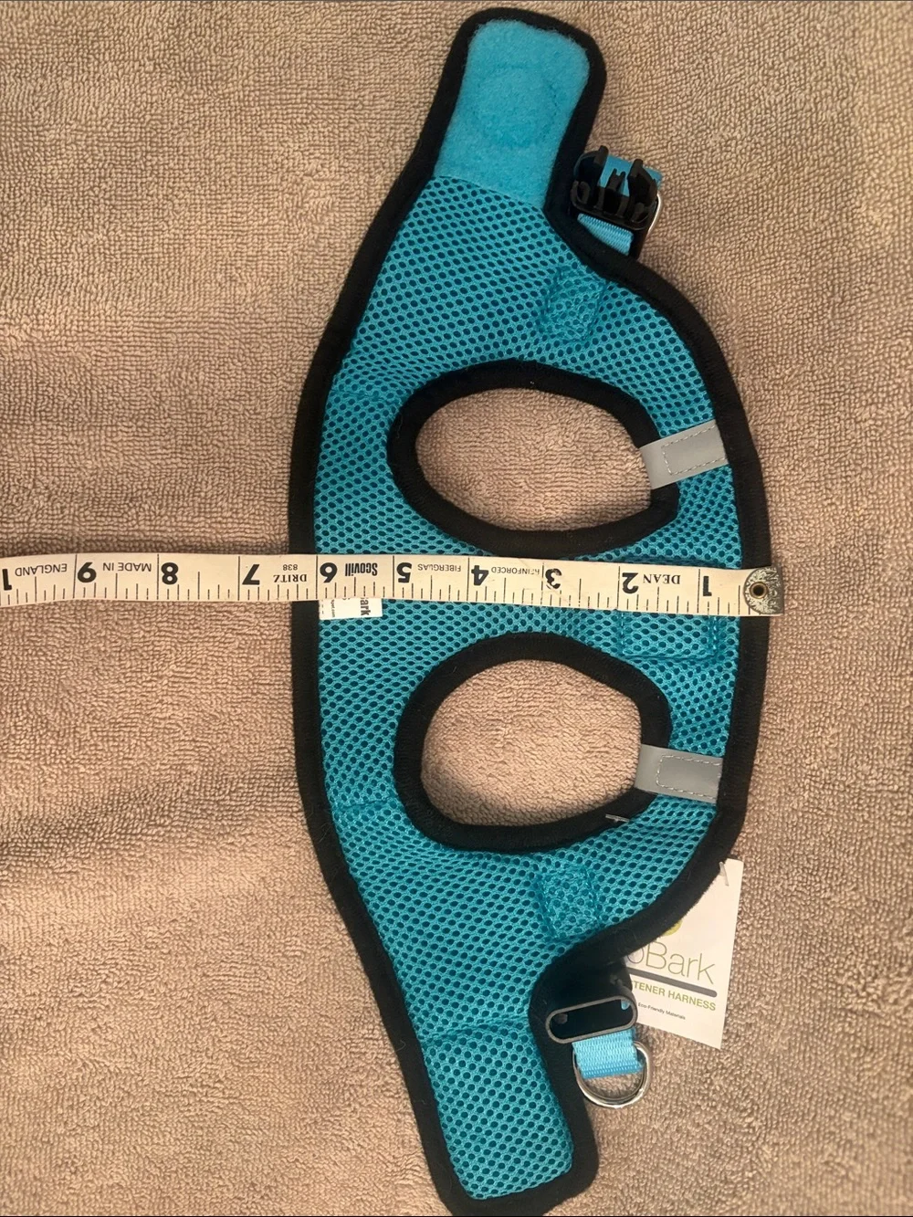 Bark Teal Mesh Small Pet Harness with D-Ring